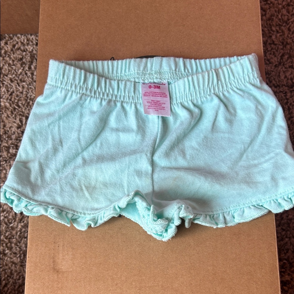 Garanimals Light Green Infant Shorts